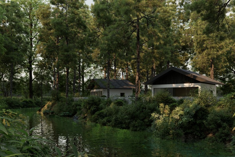 桃花湖 &middot; 隐庐 / 留白，是让建筑退场之后，生活开始发生